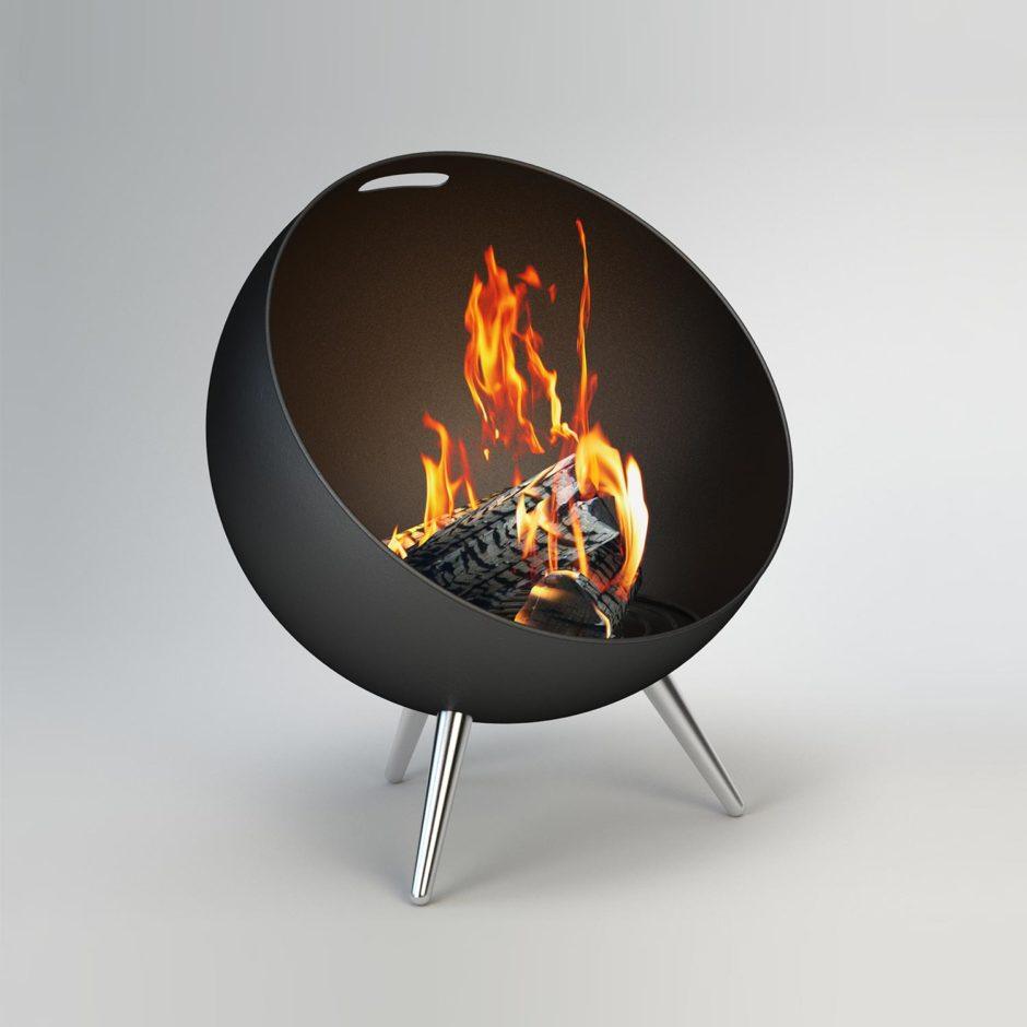 The tripod fireplace “Fire-Globe” from Eva Solo. 3D Modell of the popular FireGlobe.
